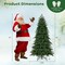 Edge Collections - Lush Hinged Artificial Christmas Tree for Holiday Decor - 1 Piece